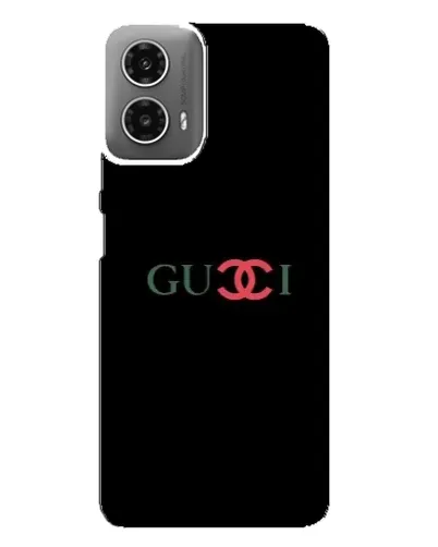 Чехол для Motorola MOTO G34 с картинкой «Gucci — красный градиент»