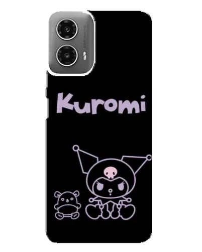 Чохол для Motorola MOTO G34 з картинкою «Kuromi — чорний мінімалізм» Чохол для Motorola MOTO G34 з картинкою «Kuromi — чорний мінімалізм»