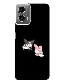 Чохол для Motorola MOTO G34 з картинкою «My Melody та Kuromi»
