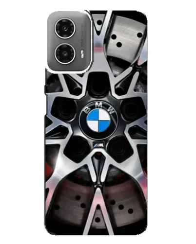 Чехол для Motorola MOTO G34 с картинкой «BMW — деталь диска»