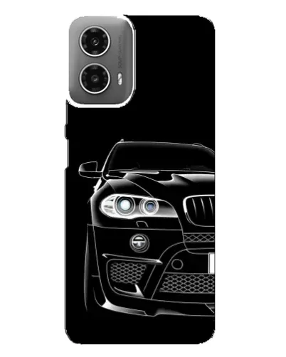 Чехол для Motorola MOTO G34 с картинкой «Темный силуэт BMW»