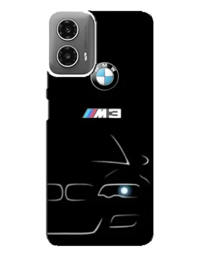 Чехол для Motorola MOTO G34 с картинкой «Минималистичный принт BMW M3»