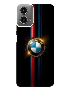 Чехол для Motorola MOTO G34 с картинкой «BMW M-Power неон»