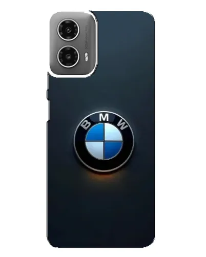 Чехол для Motorola MOTO G34 с картинкой «Логотип BMW — минимализм»