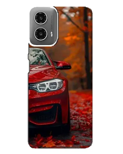 Чехол для Motorola MOTO G34 с картинкой «Осенняя BMW M4»