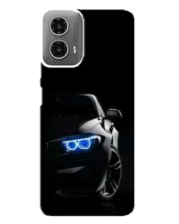 Чехол для Motorola MOTO G34 с картинкой «BMW — ночной взгляд»