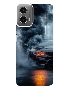 Чехол для Motorola MOTO G34 с картинкой «BMW M-Power — абстракция»