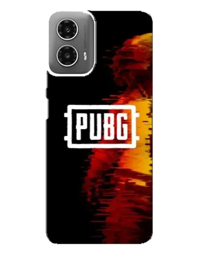 Чехол для Motorola MOTO G34 с картинкой «Яркий логотип PUBG»