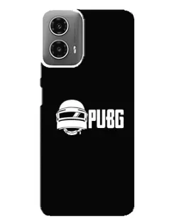 Чехол для Motorola MOTO G34 с картинкой «PUBG — классический лого»