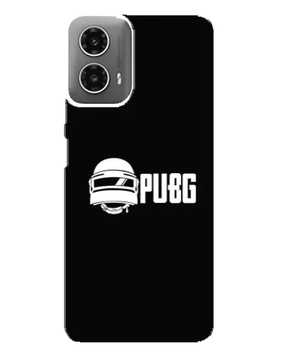 Чехол для Motorola MOTO G34 с картинкой «PUBG — классический лого»