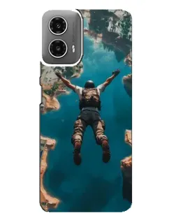 Чехол для Motorola MOTO G34 с картинкой «PUBG — свободное падение»