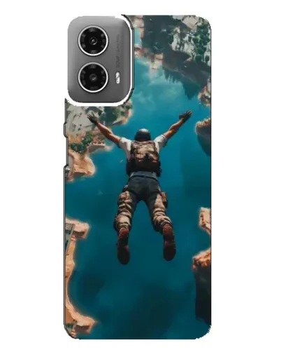 Чехол для Motorola MOTO G34 с картинкой «PUBG — свободное падение»