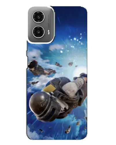 Чехол для Motorola MOTO G34 с картинкой «Десант PUBG — прыжок»