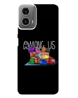Чехол для Motorola MOTO G34 с картинкой «Логотип Among Us»