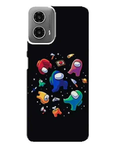 Чехол для Motorola MOTO G34 с картинкой «Among Us космос»