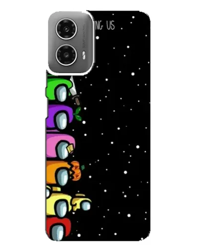 Чехол для Motorola MOTO G34 с картинкой «Команда Among Us»