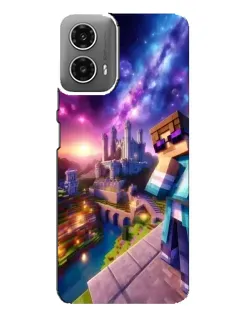 Чехол для Motorola MOTO G34 с картинкой «Стив и космос»