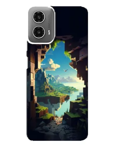 Чехол для Motorola MOTO G34 с картинкой «Вид из пещеры»