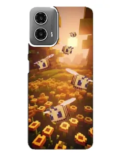 Чехол для Motorola MOTO G34 с картинкой «Поле подсолнухов»