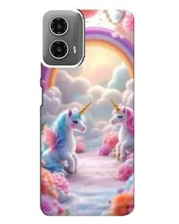 Чехол для Motorola MOTO G34 с картинкой «Радуга и единороги» Чехол для Motorola MOTO G34 с картинкой «Радуга и единороги»