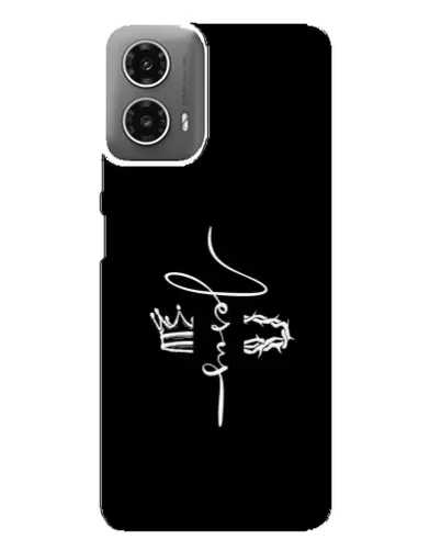 Чехол для Motorola MOTO G34 с картинкой «Король Славы Jesus»