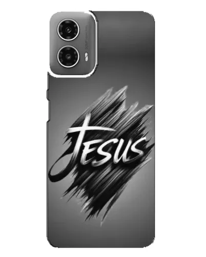 Чехол для Motorola MOTO G34 с картинкой «Надпись Jesus Graffiti»