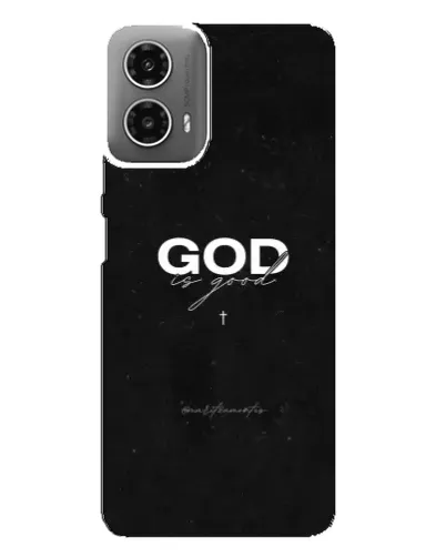 Чехол для Motorola MOTO G34 с картинкой «GOD — Бог над всем»
