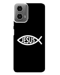 Чехол для Motorola MOTO G34 с картинкой «Классический Jesus»