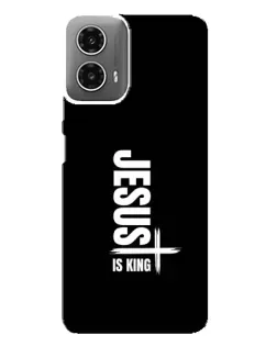 Чехол для Motorola MOTO G34 с картинкой «Вертикаль веры Jesus»