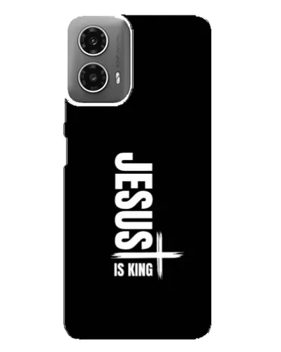 Чехол для Motorola MOTO G34 с картинкой «Вертикаль веры Jesus»