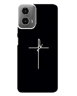 Чохол для Motorola MOTO G34 з картинкою «Тонкий хрест»