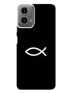 Чохол для Motorola MOTO G34 з картинкою «Символ риби Jesus»