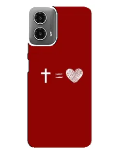Чохол для Motorola MOTO G34 з картинкою «Рівняння любові»