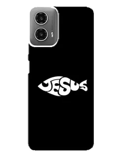 Чохол для Motorola MOTO G34 з картинкою «Риба  Jesus»