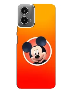 Чехол для Motorola MOTO G34 с картинкой «Mickey в круге»