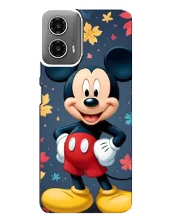 Чехол для Motorola MOTO G34 с картинкой «Осенний Mickey Mouse»