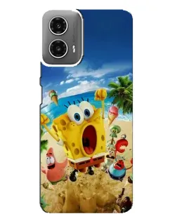 Чехол для Motorola MOTO G34 с картинкой «Развлечения на пляже»