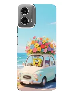Чехол для Motorola MOTO G34 с картинкой «Автомобильное путешествие»