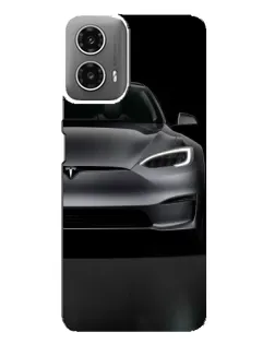Чехол для Motorola MOTO G34 с картинкой «Tesla Model S Look»