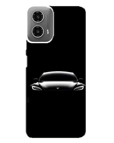 Чехол для Motorola MOTO G34 с картинкой «Фары Tesla Night» Чехол для Motorola MOTO G34 с картинкой «Фары Tesla Night»
