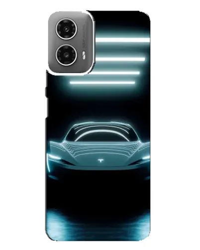 Чехол для Motorola MOTO G34 с картинкой «Tesla в неоне» Чехол для Motorola MOTO G34 с картинкой «Tesla в неоне»