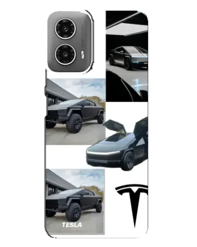 Чехол для Motorola MOTO G34 с картинкой «Коллаж Cybertruck Tesla» Чехол для Motorola MOTO G34 с картинкой «Коллаж Cybertruck Tesla»