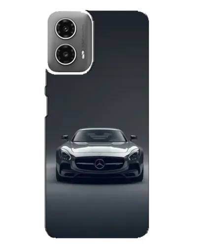 Чехол для Motorola MOTO G34 с картинкой «Mercedes на черном»