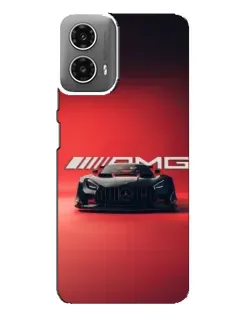 Чехол для Motorola MOTO G34 с картинкой «Mercedes AMG — красная линия»