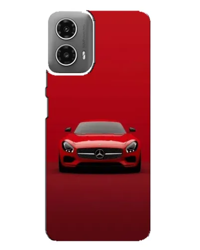 Чехол для Motorola MOTO G34 с картинкой «Красный Mercedes AMG»