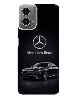 Чехол для Motorola MOTO G34 с картинкой «Mercedes — решетка радиатора»