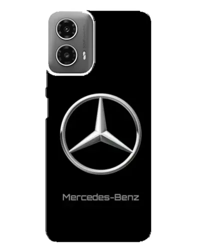 Чехол для Motorola MOTO G34 с картинкой «Mercedes Silver Logo»