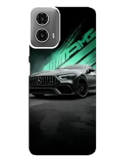 Чехол для Motorola MOTO G34 с картинкой «Темный Mercedes AMG»