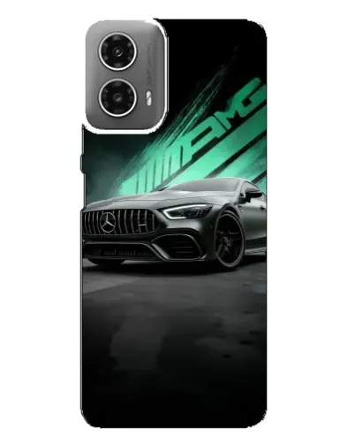 Чехол для Motorola MOTO G34 с картинкой «Темный Mercedes AMG»
