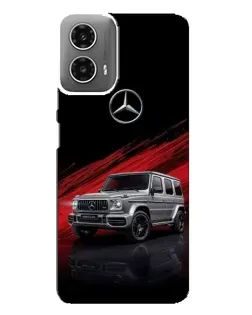 Чехол для Motorola MOTO G34 с картинкой «Mercedes G-Class красный»